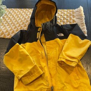 The North Face Kids Yellow and Black Jacket